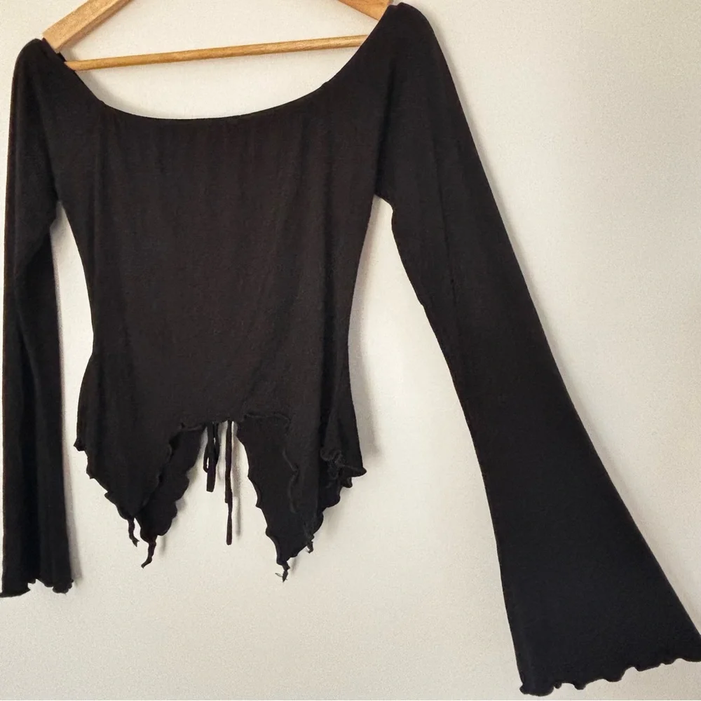 Urban Outfitters Cinched Ruched Cropped Top Medium A48 - Picture 5 of 16